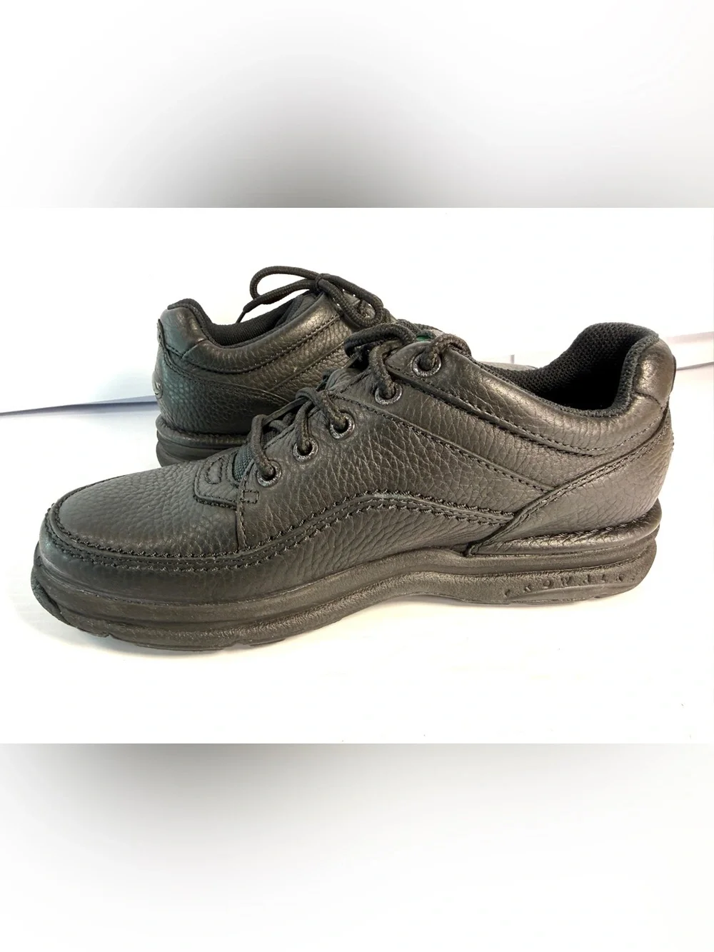 Rockport Men’s Black Leather Lace-Up Oxfords